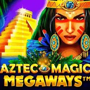 Megaways logo of Aztec Magic Megaways from BGAMING at Bizzo Casino