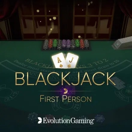 First Person Blackjack casino game by Evolution – featured logo at Bizzo Casino