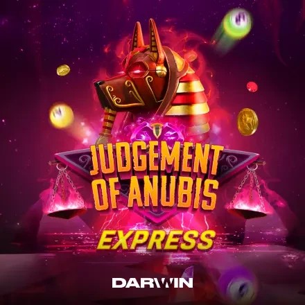 Judgement of Anubis Express online game logo by Darwin Gaming on bizzocasino-gr.com.gr