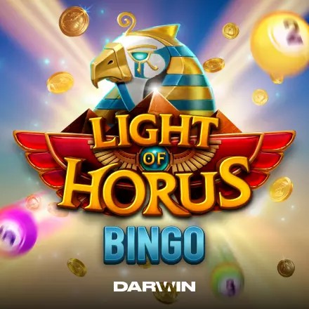 Official Lottery logo: Light of Horus Bingo by Darwin Gaming at Bizzo Casino