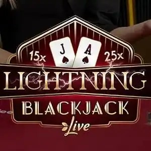 Live Dealer logo of Lightning Blackjack from Evolution at Bizzo Casino