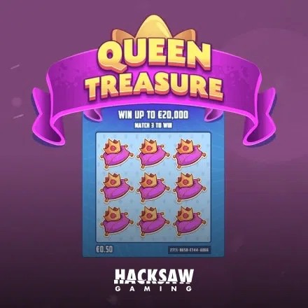 Queen Treasure logo by Hacksaw Gaming Bizzo Casino