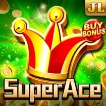 Super Ace slot logo by Jili Games at Bizzo Casino