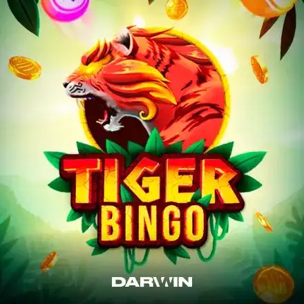 Lottery logo of Tiger Bingo from Darwin Gaming at Bizzo Casino